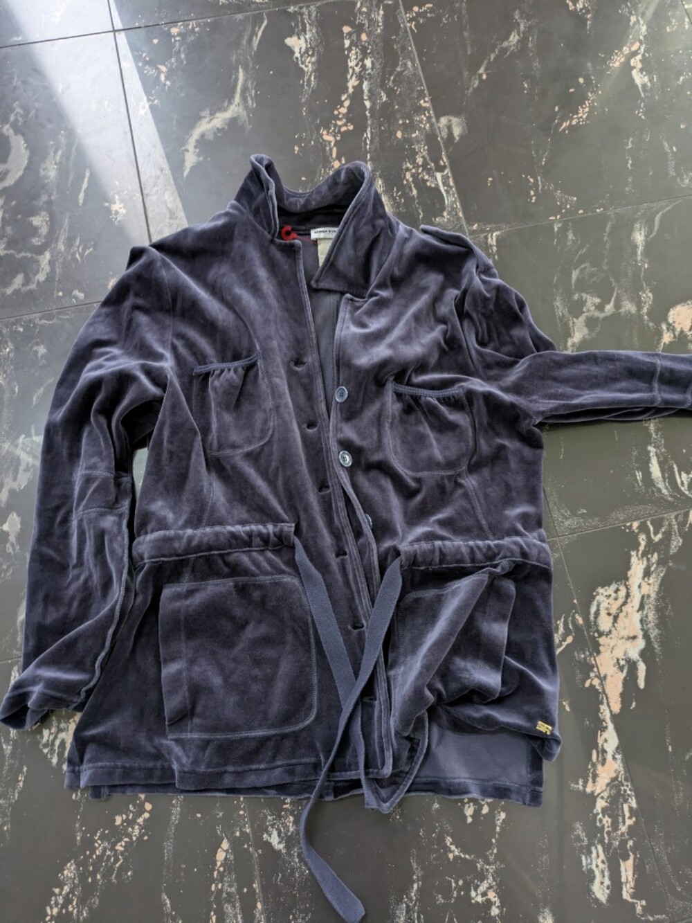 Vintage Designer Sonia Rykiel Velour Cardigan Jacket
